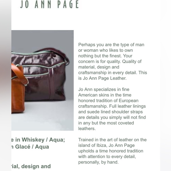 Jo Ann Page Medium East-West in Olive Cow and Bronze Trim, Full-grain Leather - Picture 14 of 14